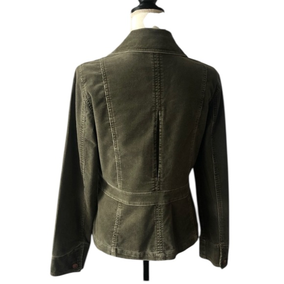 Eddie Bauer women’s “washed” corduroy stretch blazer in green, Size small - Picture 2 of 4